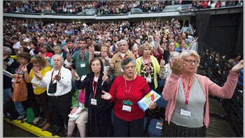 worshippers LA religious congress